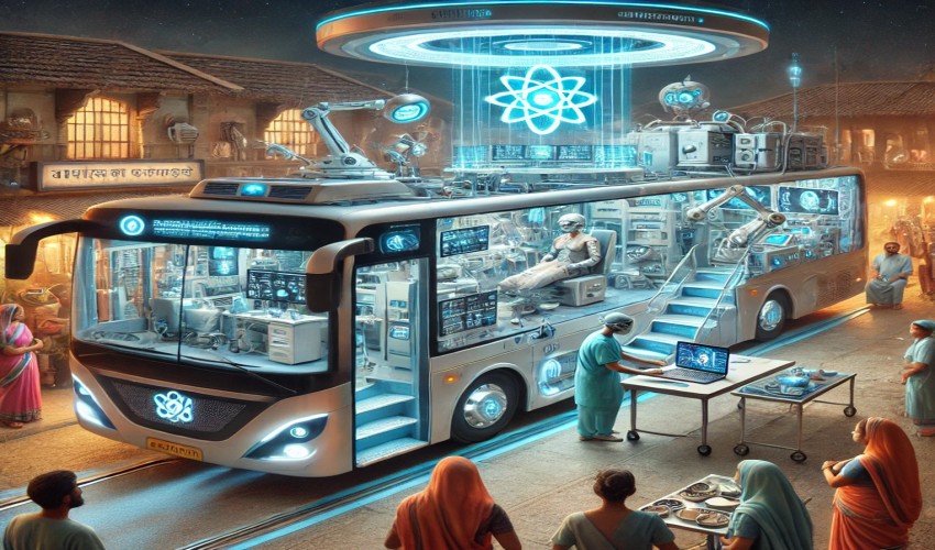 India’s First Telesurgery Bus: Gurugram Based Healthcare Firm Brings Robot Assisted Surgeries to Your Doorstep!